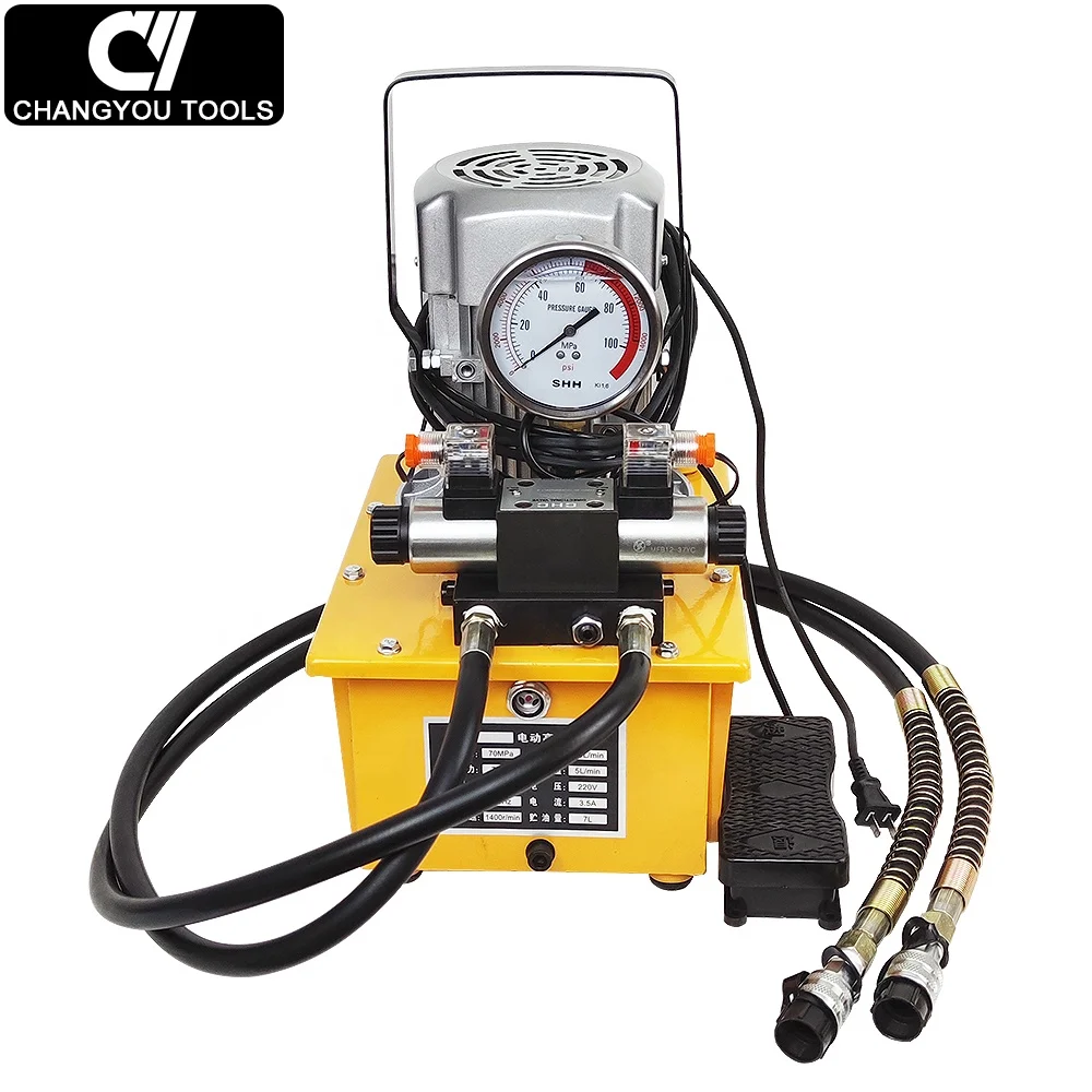 

DB075-D2 Double Action pedal switch control 220V / 380V 700 Bar Electric Hydraulic Oil Pump