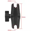 Double Socket Ram Mount Support Holder Clamp Compatible with 1 Inch 25mm Ball Mount Boule Ram Motorcycle Accessories 3