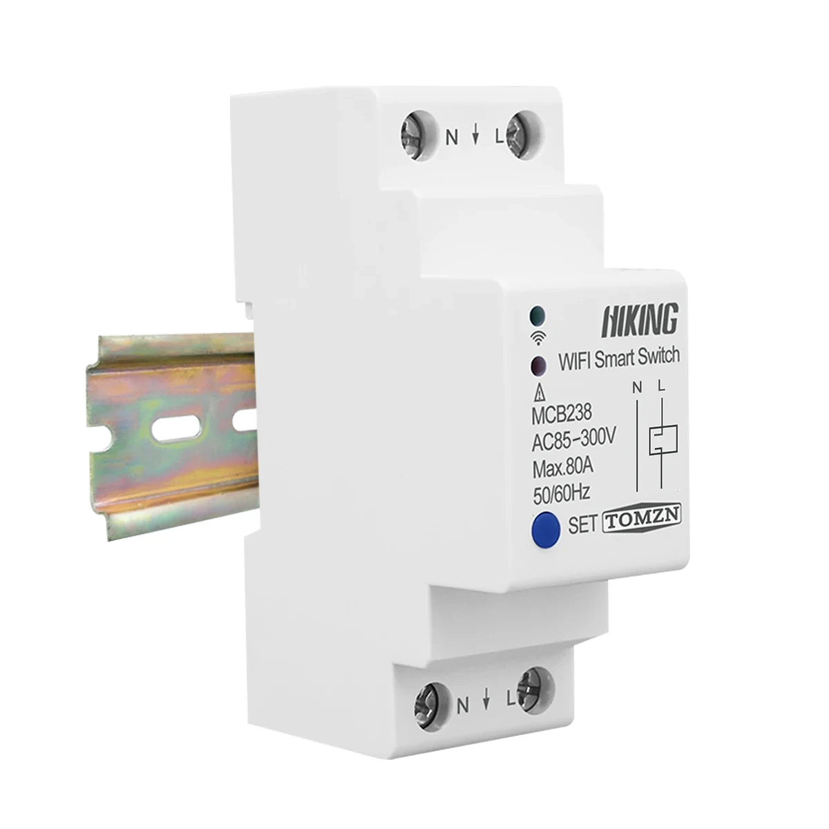 2P 80A Din 레일 WIFI 회로 차단기 스마트 스위치 원격 제어 Smart Life TUYA Smart Home TOMZN MCB238