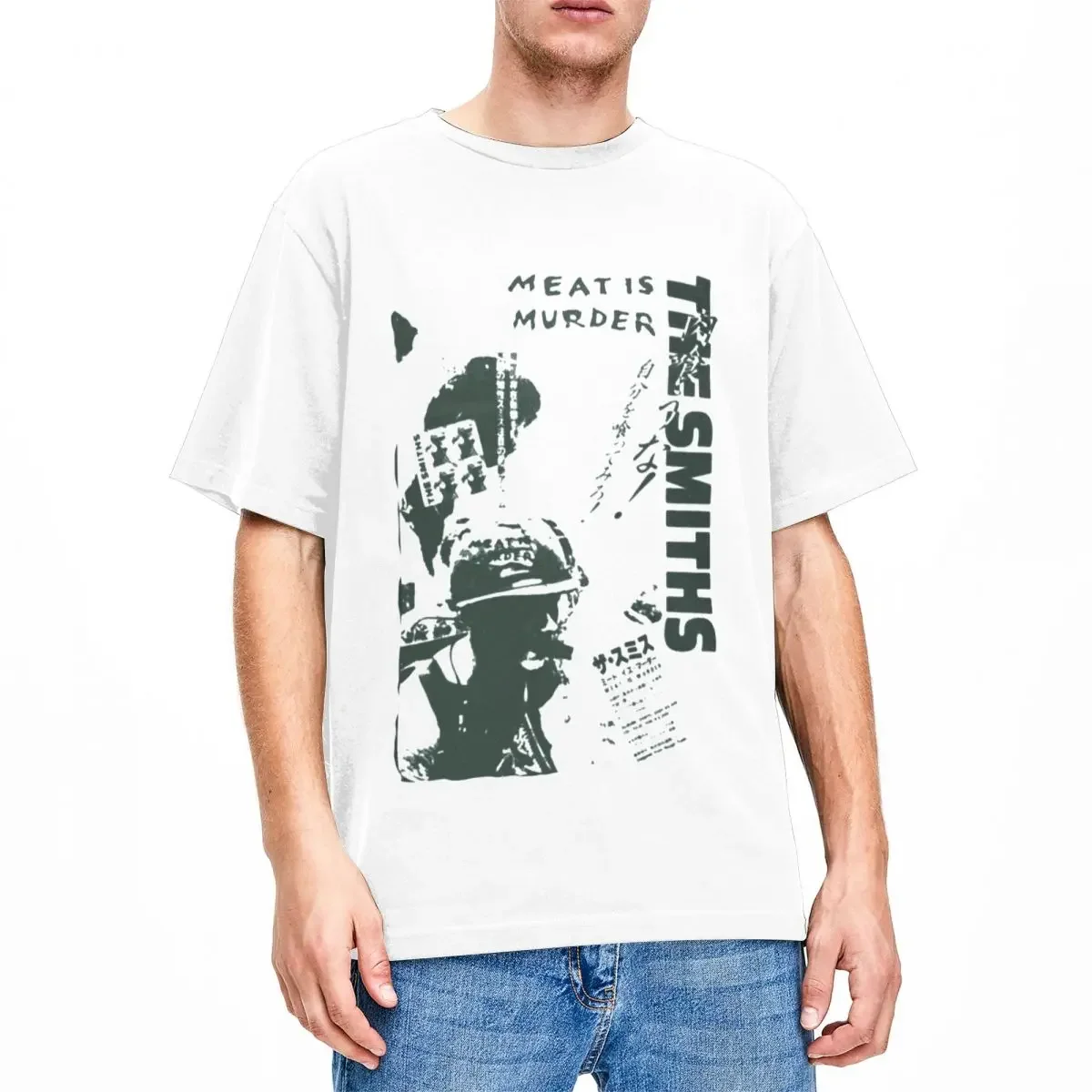 

Vintage Rock Band The Smiths Meat Is Murder T-Shirt Men Women's O Neck Cotton Short Sleeve Tee Shirt Plus Size Clothes