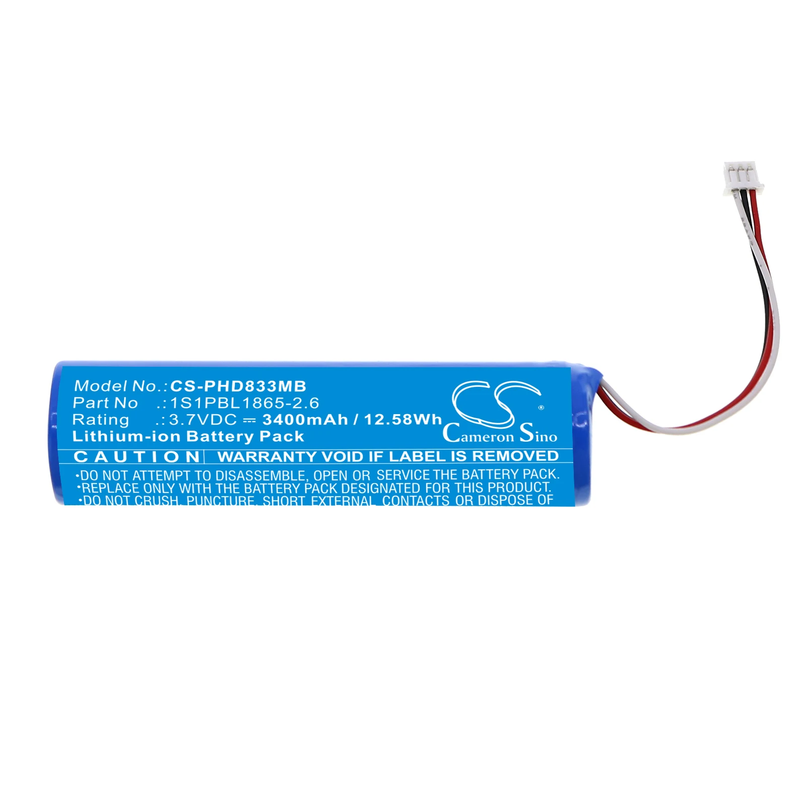 Batteria Cs 3400Mah Per Philips 1S1Pbl1865-2.6 Avent Scd831 Aventscd831/26 Aventscd833 Aventscd833/26 Aventscd835 Aventscd835/26