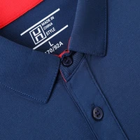 Polo à manches courtes pour hommes, de haute qualité, à la mode, décontracté, absorbant la sueur, respirant, cool, nouvelle collection été 6