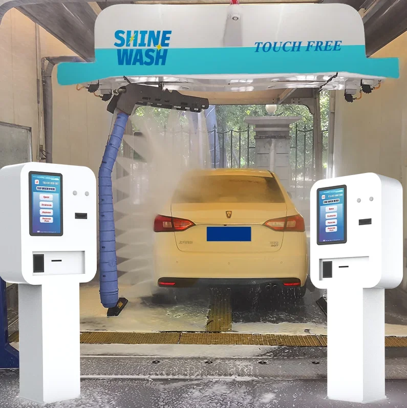 Unattended Cashless Vending Car Wash Payment Kiosk Car Wash Payment System For Steam Car Wash Machine Business