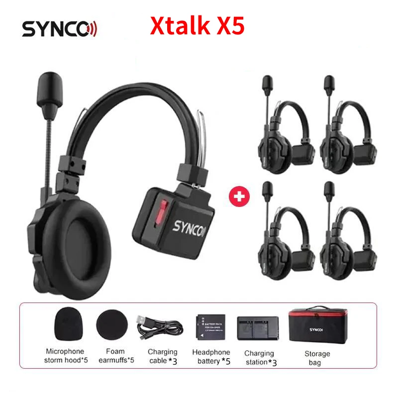 バッテリー付きSyncoワイヤレスインターホンシステム,xtalk,2.4g,x1,x3