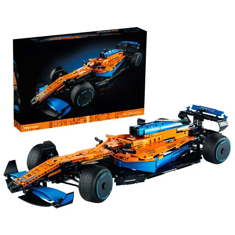 

Moc 1432PCS Technical Speed Race McLaren Formula F1 Car Building Blocks 42141 Assemble Bricks Vehicle Toys Gifts For Adult Boy