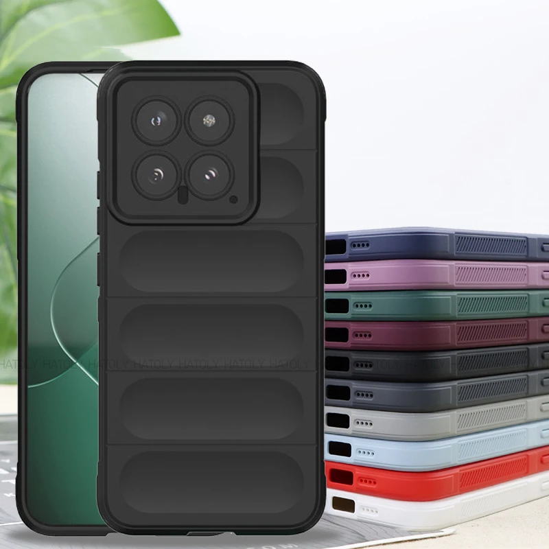 Per Xiaomi 14 Custodia Xiaomi 12 13 14 Pro 5G Cover Skin-Friendy Silicone Luxury Smooth Tpu Cover Posteriore Protettiva Antiurto Per Telefono
