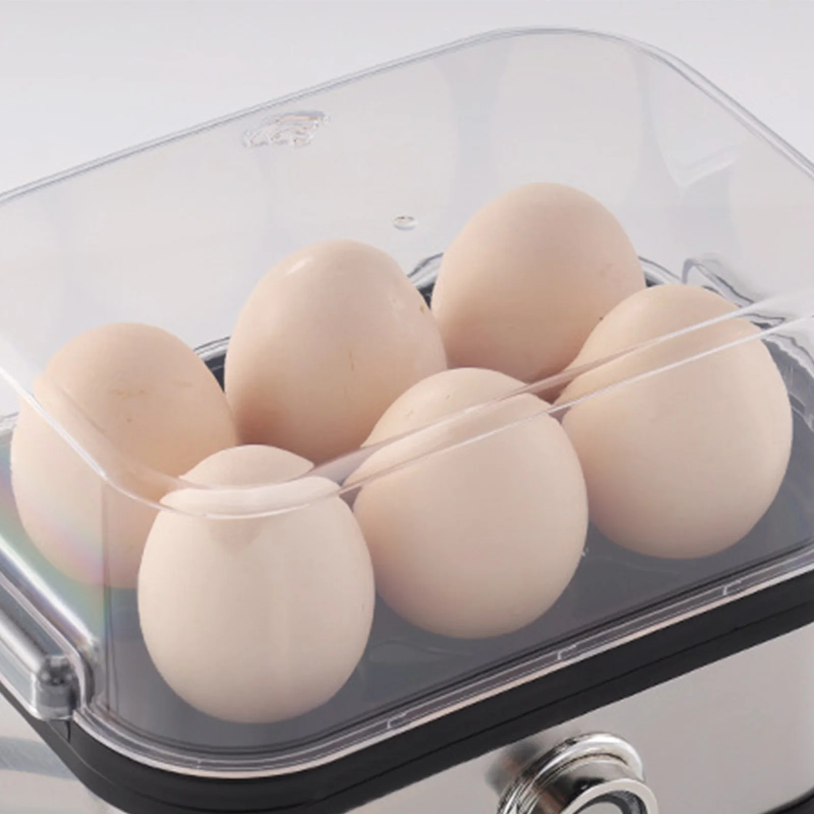 Vegetable Steamer with Auto Shut-Off Egg Steamer 6-Egg Capacity Food Steamer for Hard Boiled Eggs