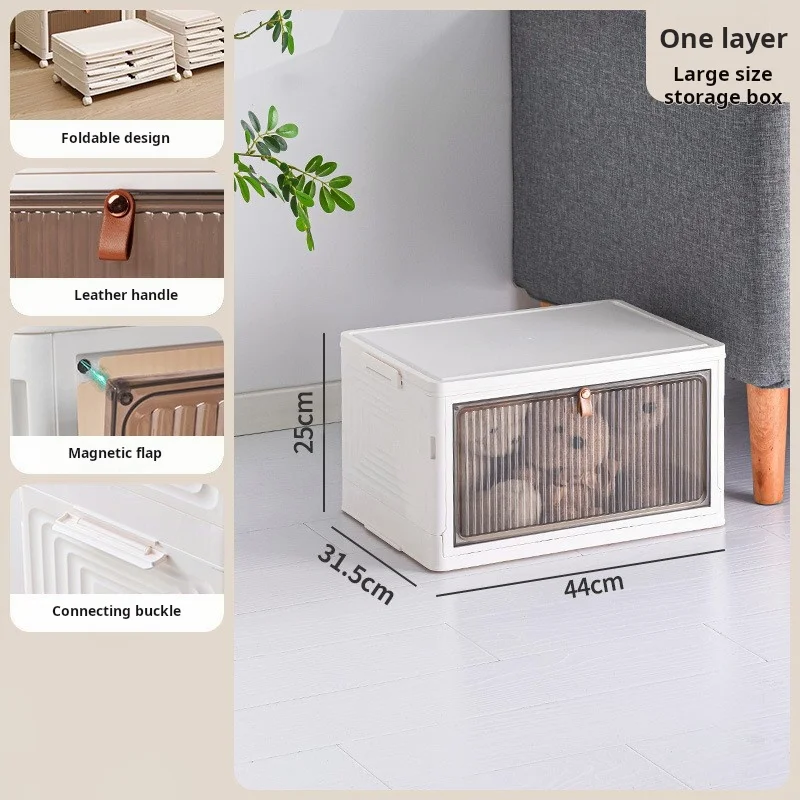 Transparent Shoe Box No Need Install Shoe Rack Dust-proof Dormitory Household Folding Storage Box Stackable Movable