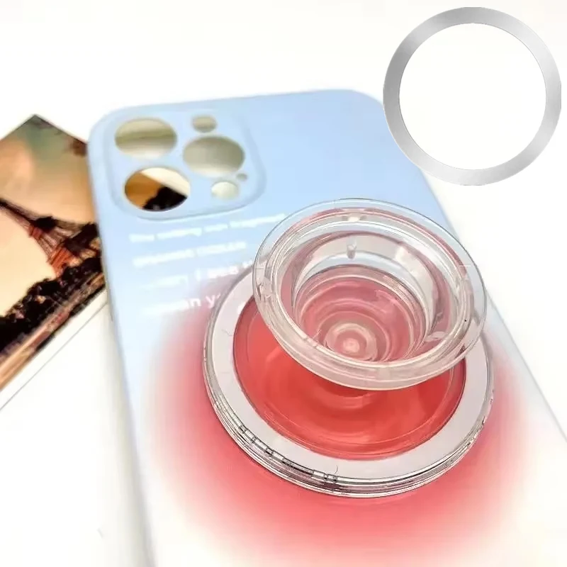 Magnetic Folding Phone Grip Ring and Stand Holder