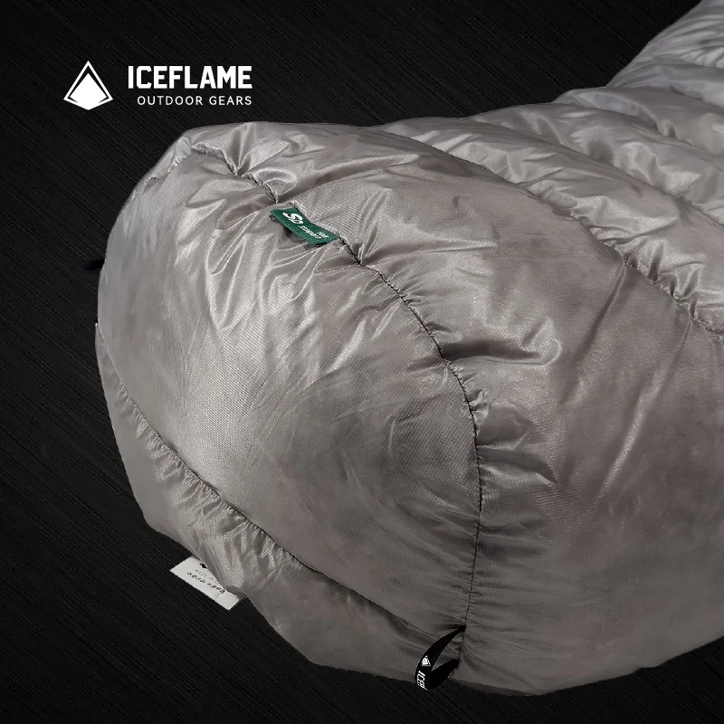 Sleeping Bag Survival Sleeping Bag Ice Flame JI NXT 800FP Mummy Bottomless Sleeping Bag Outdoor Camping Grey Duck Down Quilt Hiking Water-repellant