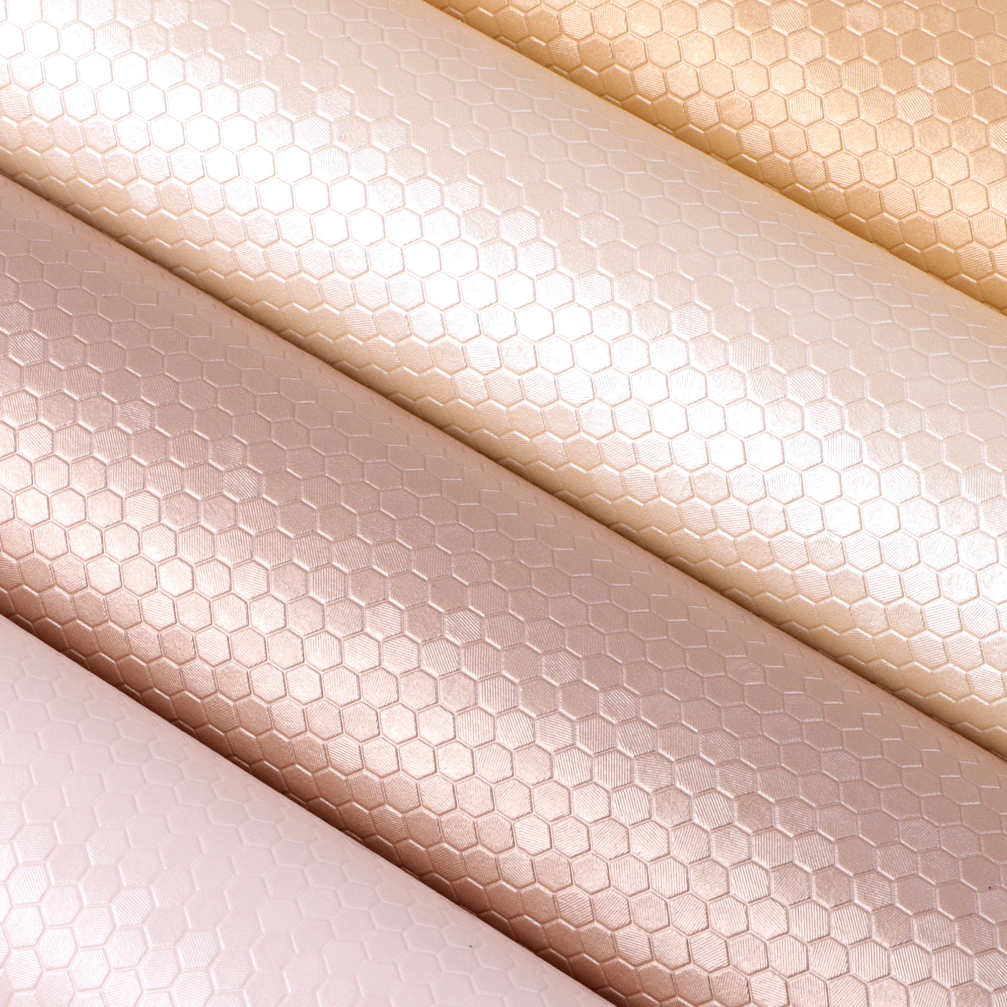 Bump Texture Faux Leather Sheets Solid Color Honeycomb Grain Synthetic Leather Vinyl Fabric DIY Earring Bows Home Textile