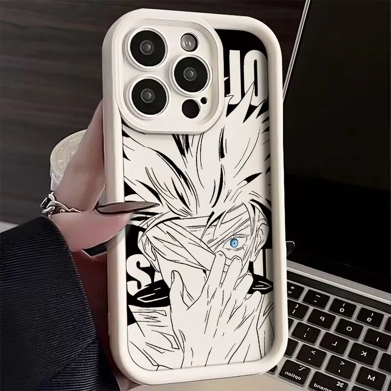 Stylish Anime Gojo TPU Phone Case - Jujutsu Kaisen Design