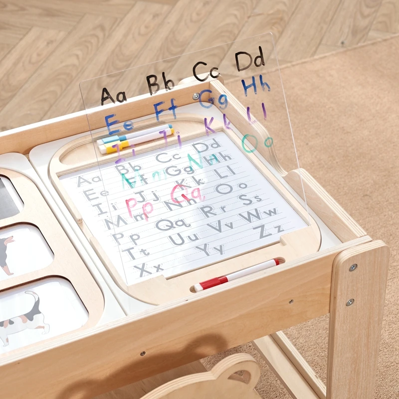 Montessori-Tischbrett-Spielzeug „The Baby's Sensory Activity“ löst sich bei verschiedenen taktilen Sensations, wenn man mit kleinen Händen berührt – Detail 21