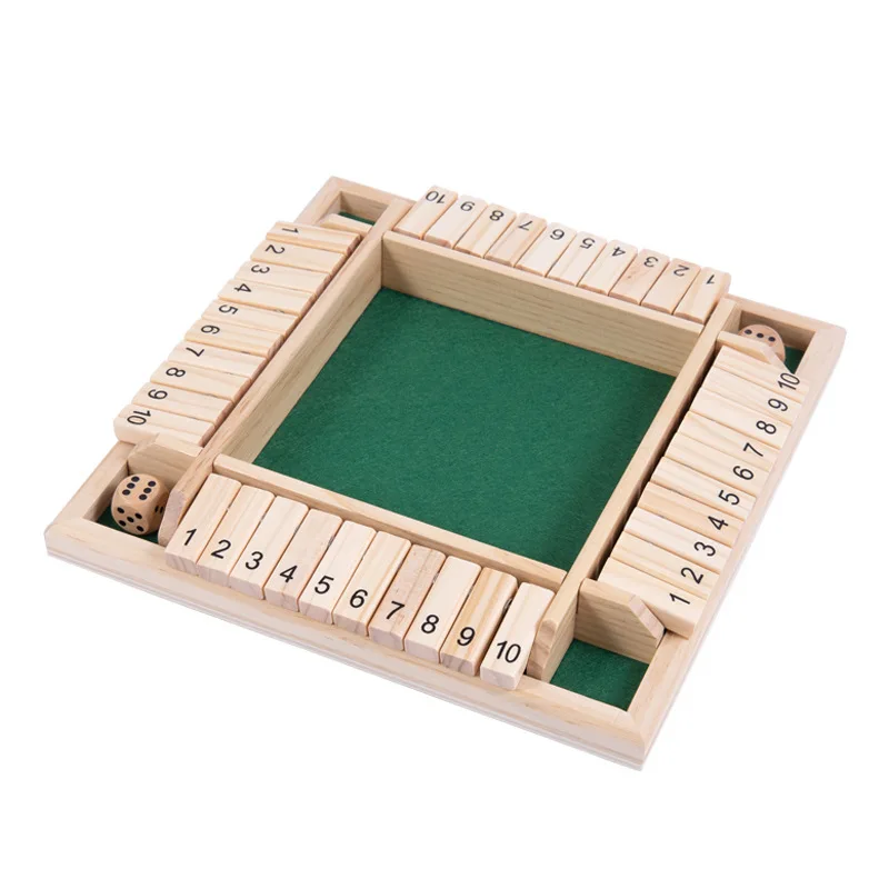 Cross-border digital flop family parent-child game wooden four-person, multiplayer party tabletop drinking order puzzle toy 5