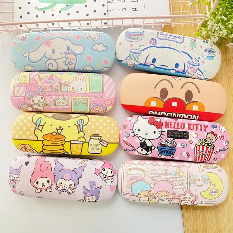 Kawaii My Melody Cinnamoroll Kuromi Anime Cartoon Cute Glasses Case