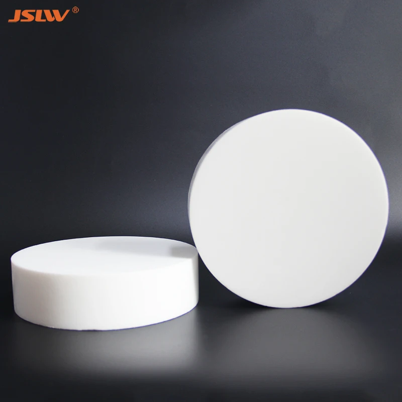 Rodada Folha Ptfe Sólida Placa f4 Temperatura e Resistência ao Desgaste e Corrosão Junta Junta Placa Diâmetro 100 mm 150 mm 200 mm Pcs