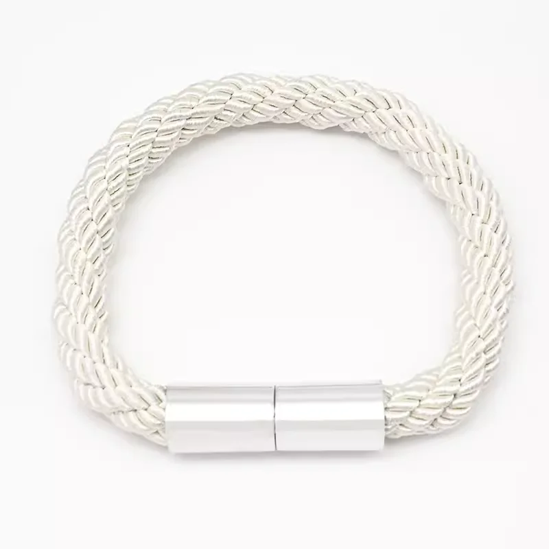 1PCS hand-woven pastoral wind magnetic curtain buckle solid wood binding is suitable for living room bedroom home decoration