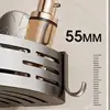 Wall Mounted Shower Triangle Organizer Suction Cup Shower Shelf Triangle Storage Rack Rustproof Large Capacity Corner Shelf 6
