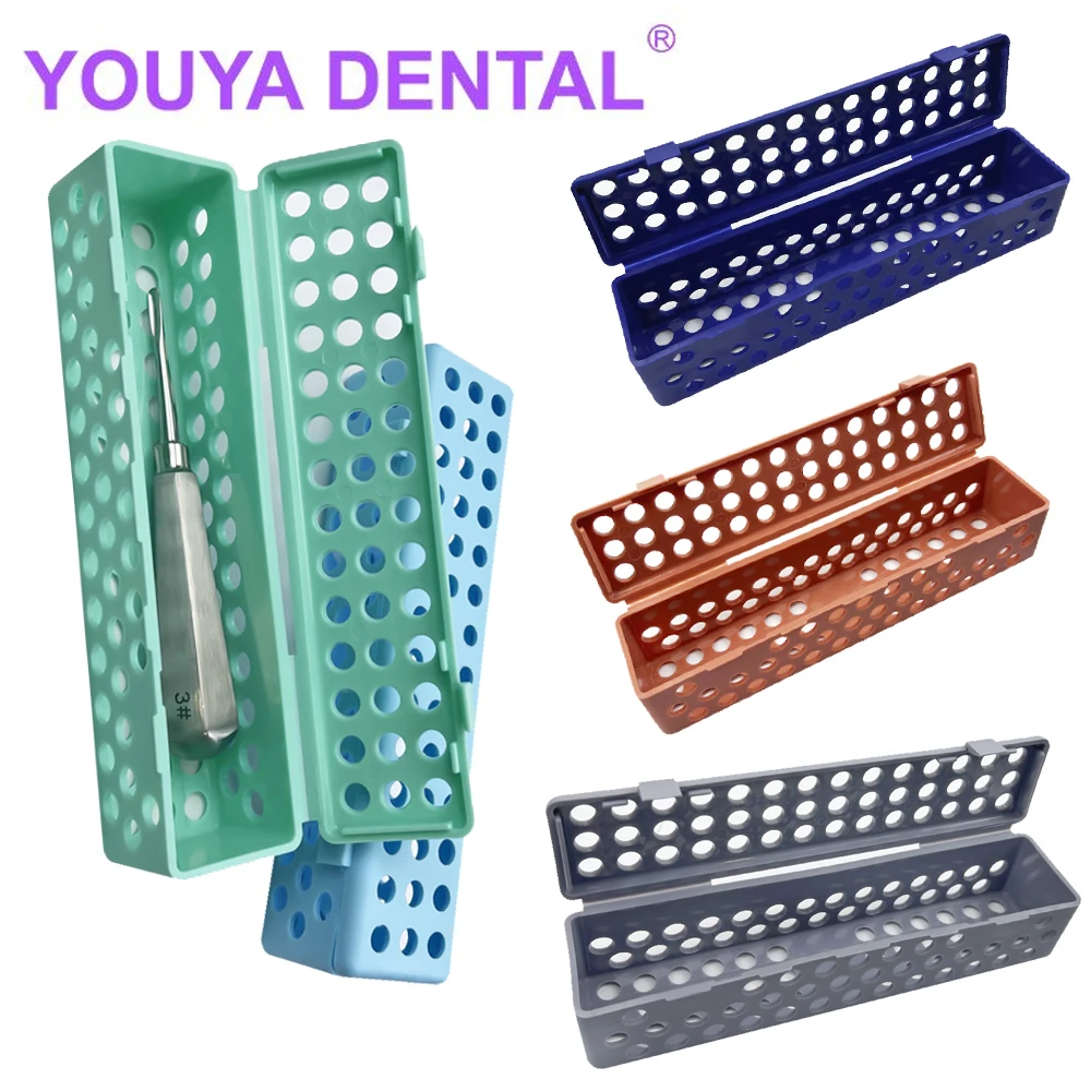 2 Cassette Portastrumenti Per Autoclave Dentale - Rack Sterilizzazione Per 5 Strumenti - Cynamed Usa