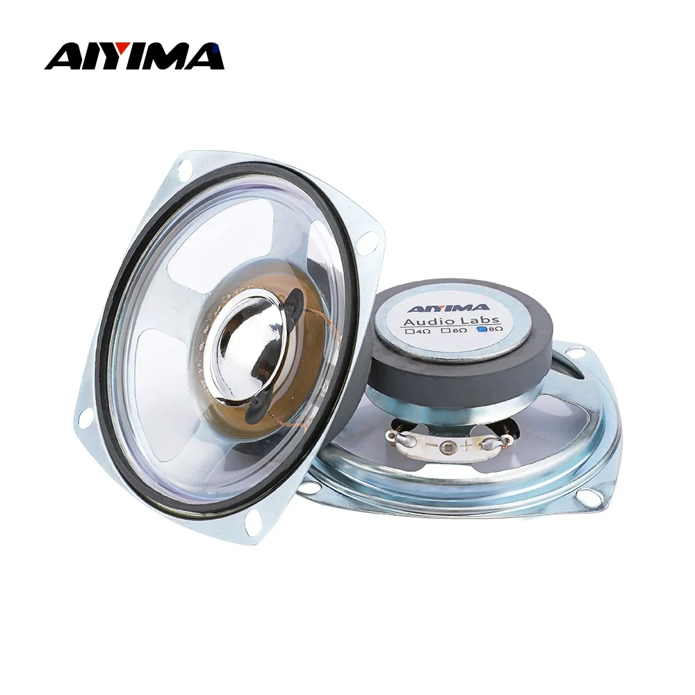 2Pcs 3 Inch Full Range Speakers 8 Ohm 5W 78MM Square Portable Audio Speaker Unit Amplifier Home Sound Theater portable speaker audio speakers bookshelf speakers