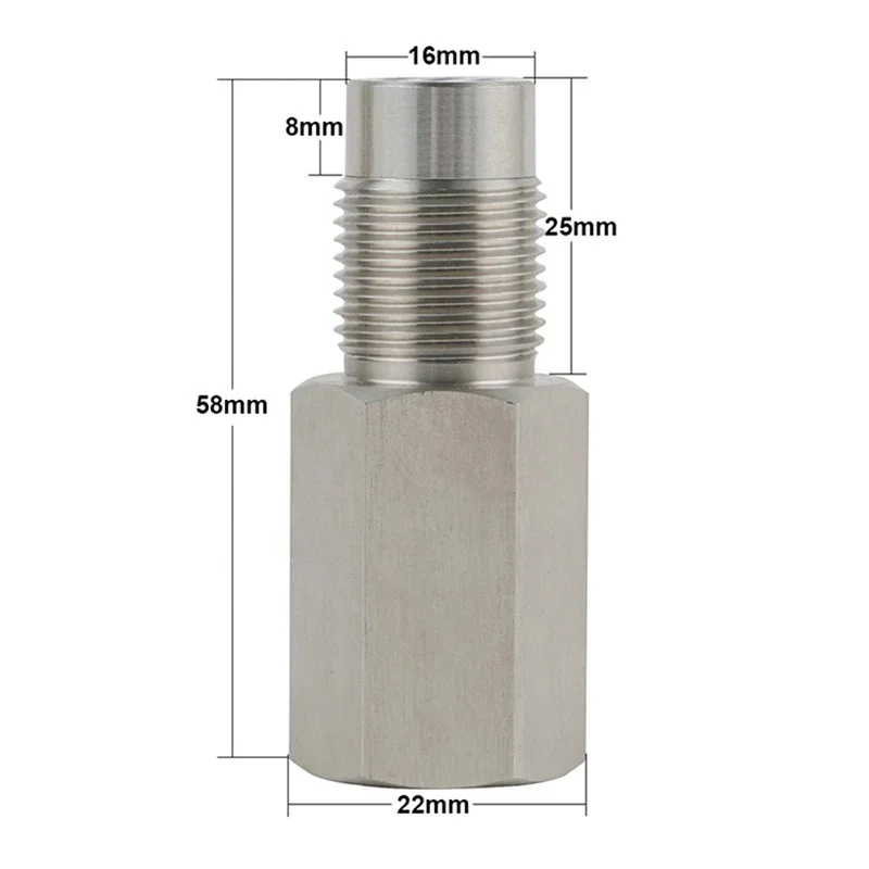 Oxygen Sensor Adapter 1pcs Car Check Engine Light Fix Catalytic Mesh O2 Sensor Spacer Adapter Mini Catalytic Converter