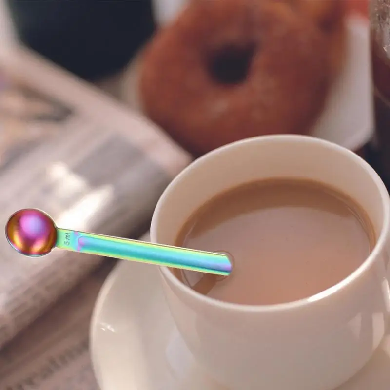 Coffee Scoop Tea Measuring Spoon Double End Sugar Spoon Tablespoon Stainless Steel Kitchen tool
