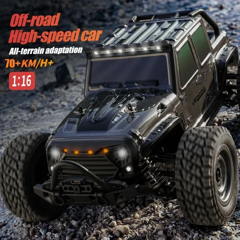 Rc Cars 16103Pro 50km/h or 75km/h with LED 1/16 Brushless Moter 4WD Off Road 4x4 High Speed Drift Monster Truck Kids Toys Gift 3
