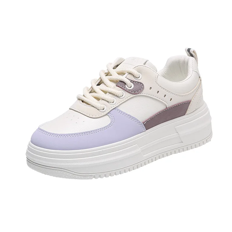 Flat Platform Sneakers Women 2022 New Fashion Cow Suede White Casual Sport Shoes Woman Tennis Trainers Luxury Brand Designer