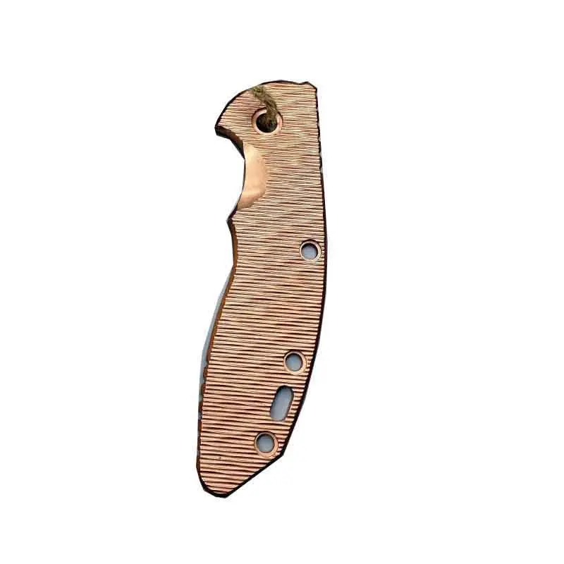 

1 шт. Сделанные на заказ красные медные ручные весы для Рика Hinderer XM18 3,5 дюймов версия с сниженным весом