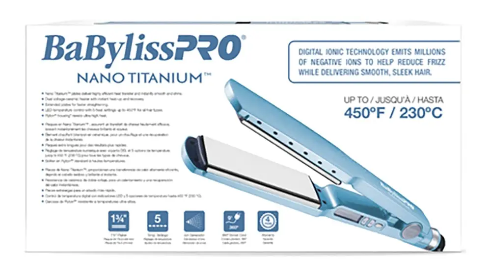 New Nano Titanium Ionic Flat Iron Hair Straightener, Hair Straightener Iron for Professional Salon Results and All Hair Types 6