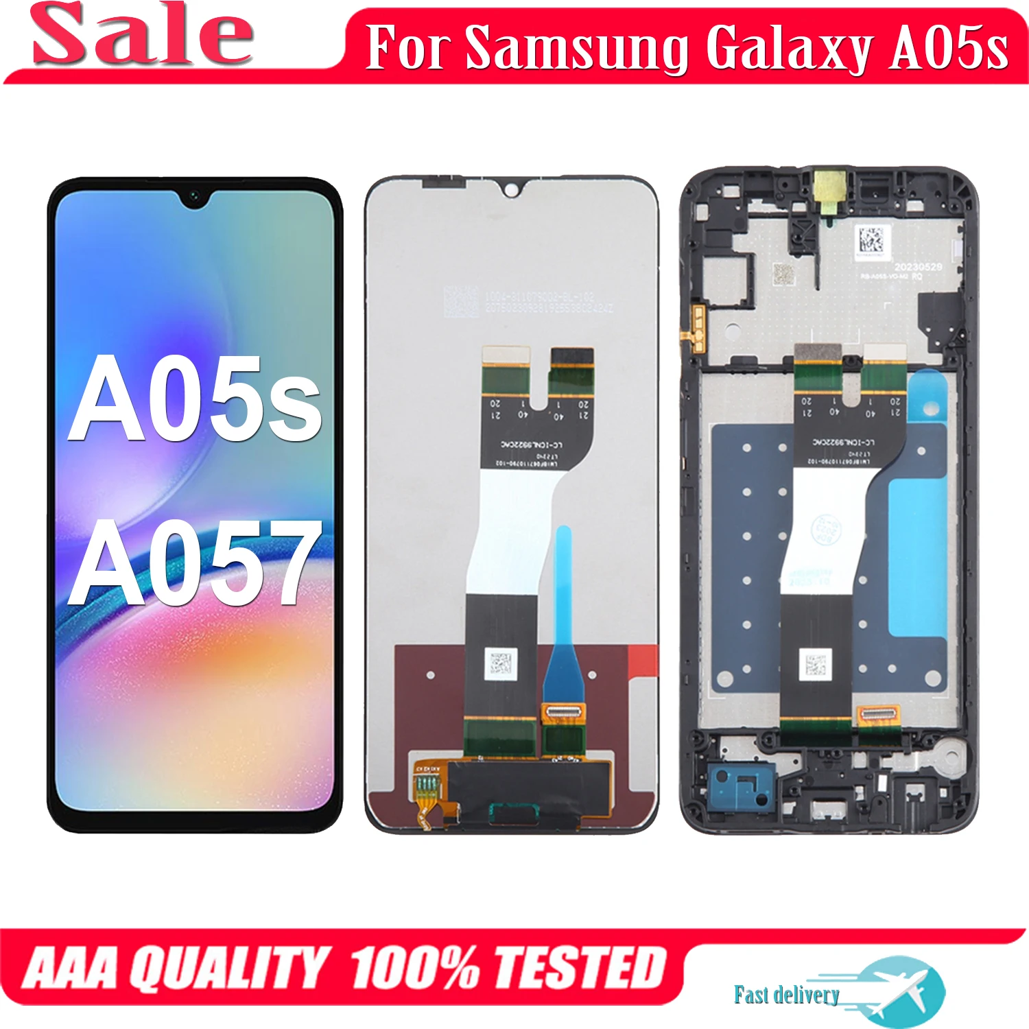 

Original 6.7'' For Samsung Galaxy A05s A057 LCD Display SM-A057F A057F/DS A057M/DS Touch Screen Digitizer Assembly