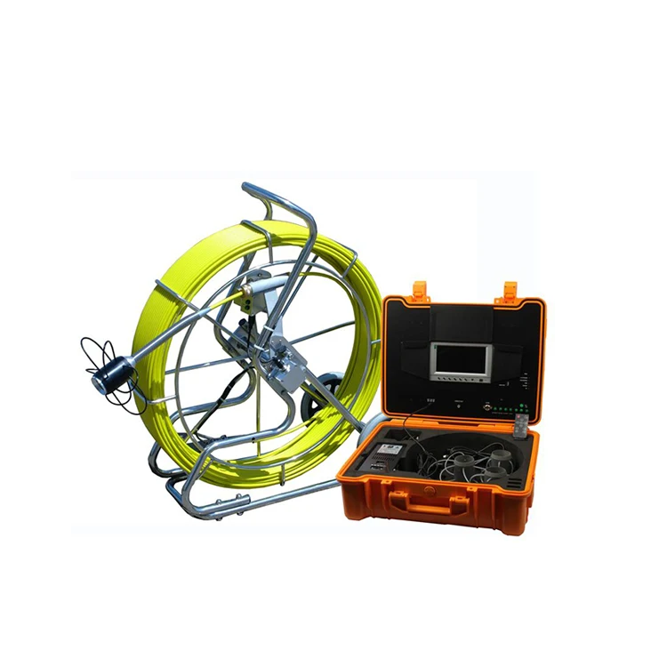 60m/120m Fiberglass Cable Borehole Inspect Camera,10 Inch Lcd Dvr Controller,dvr Via Usb Or Tf Card