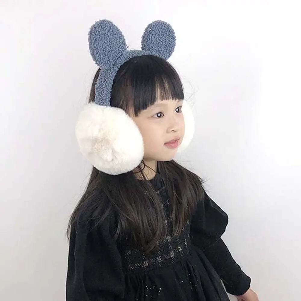 부드러운 귀여운 겨울 귀 랩, 귀 워머, 어린이 봉제 귀마개, 여성 귀 커버