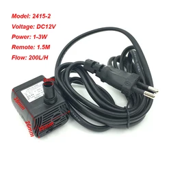 Ultra-quiet 3W AC 220V Water Pump Flow Rate Waterproof Brushless Pump Mini Water Filter Fish Tank Fountain Pump European plug