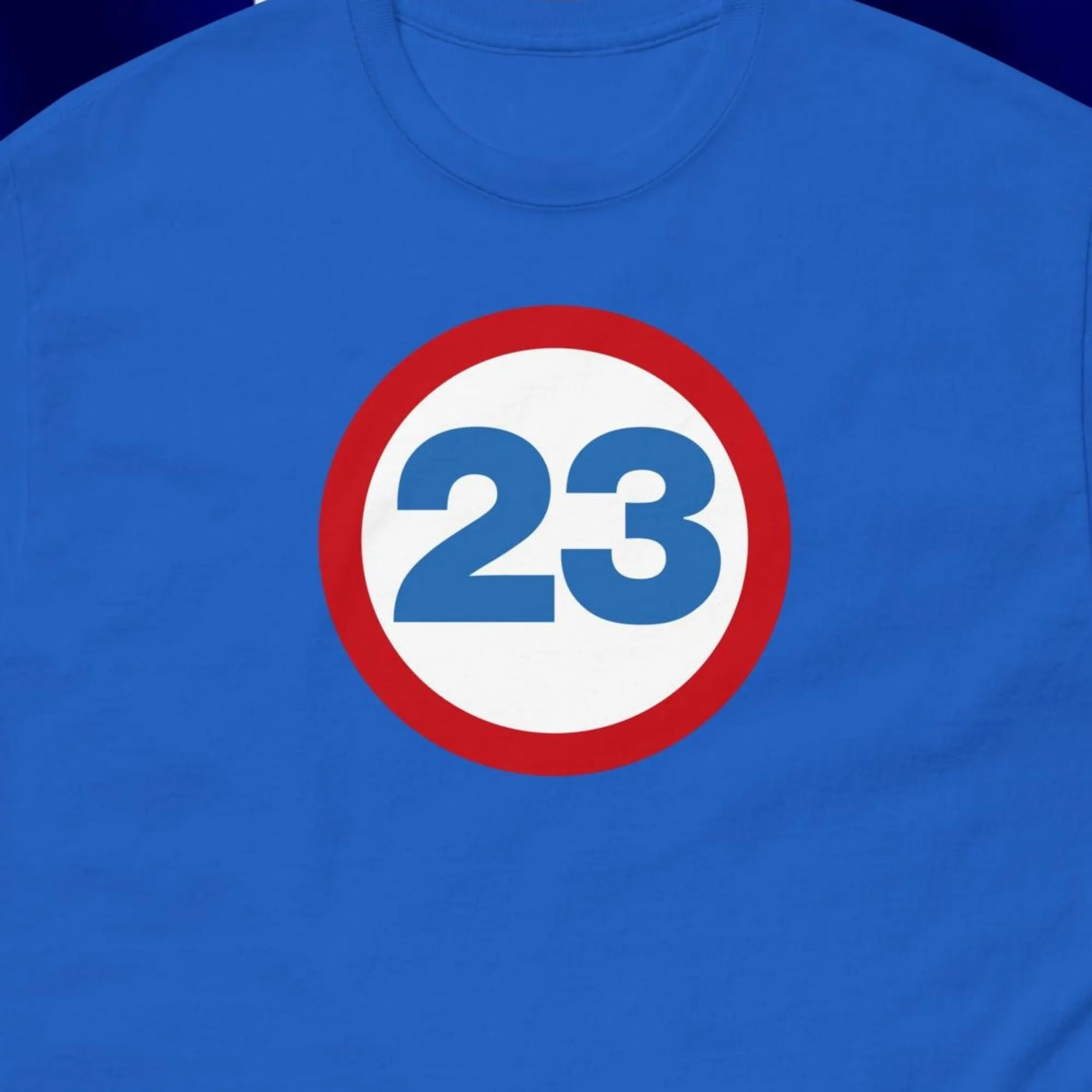 Numero 23 Royal Airforce Colors Come Indossato Dalla Maglietta Classica Russel Rogers