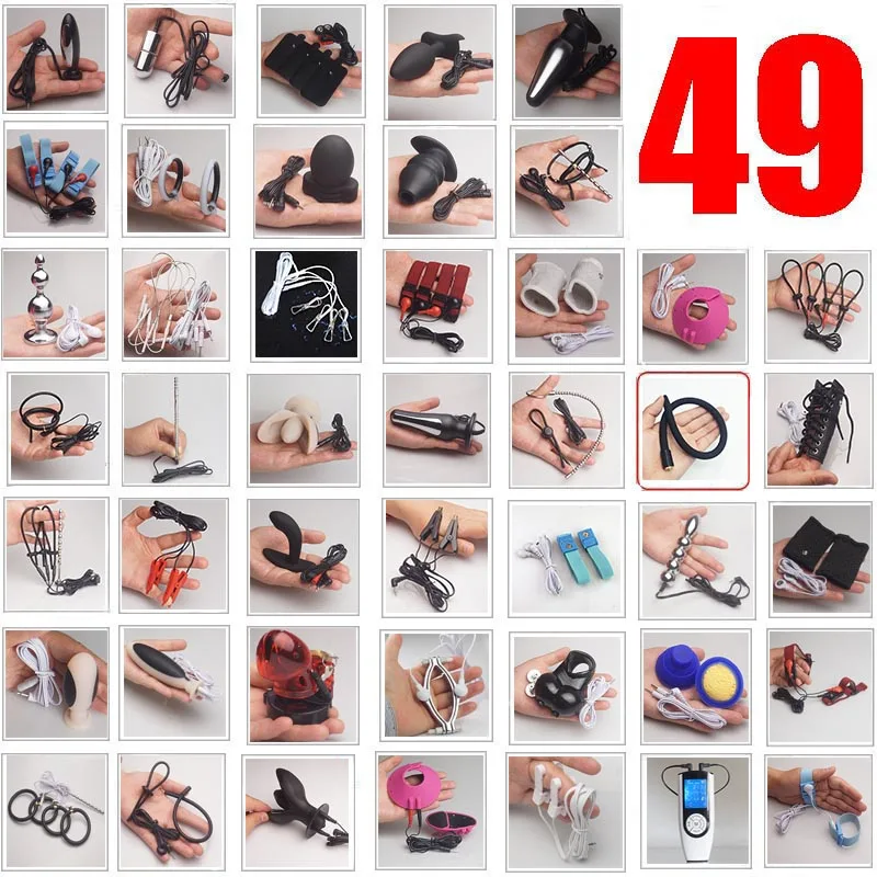 Electric Shocker Anal Butt Plug Electrostimulator Nipple Clip Penis Cock Ring electro sex toys electric sex toys
