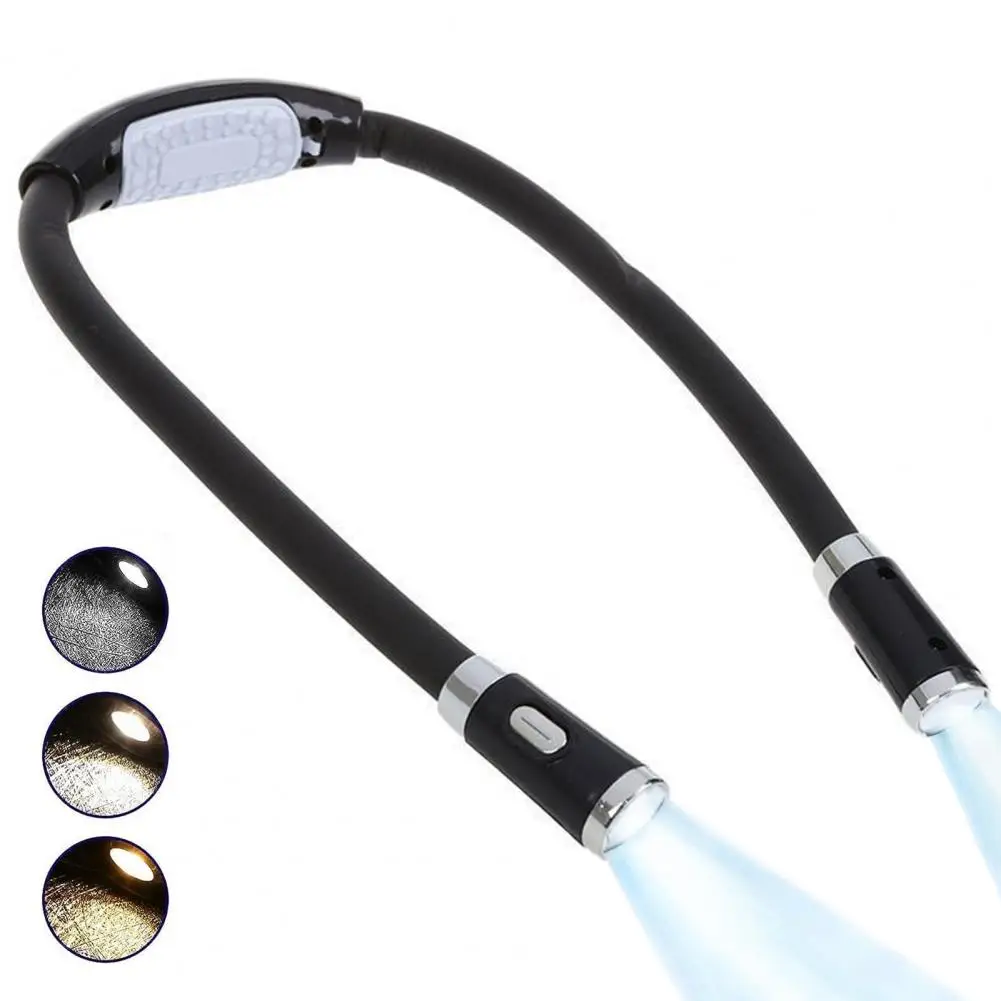 Usb Rechargeable Reading Light Flexible Neck Light Flexible Hands-free Neck for Reading Repairing Working Rechargeable