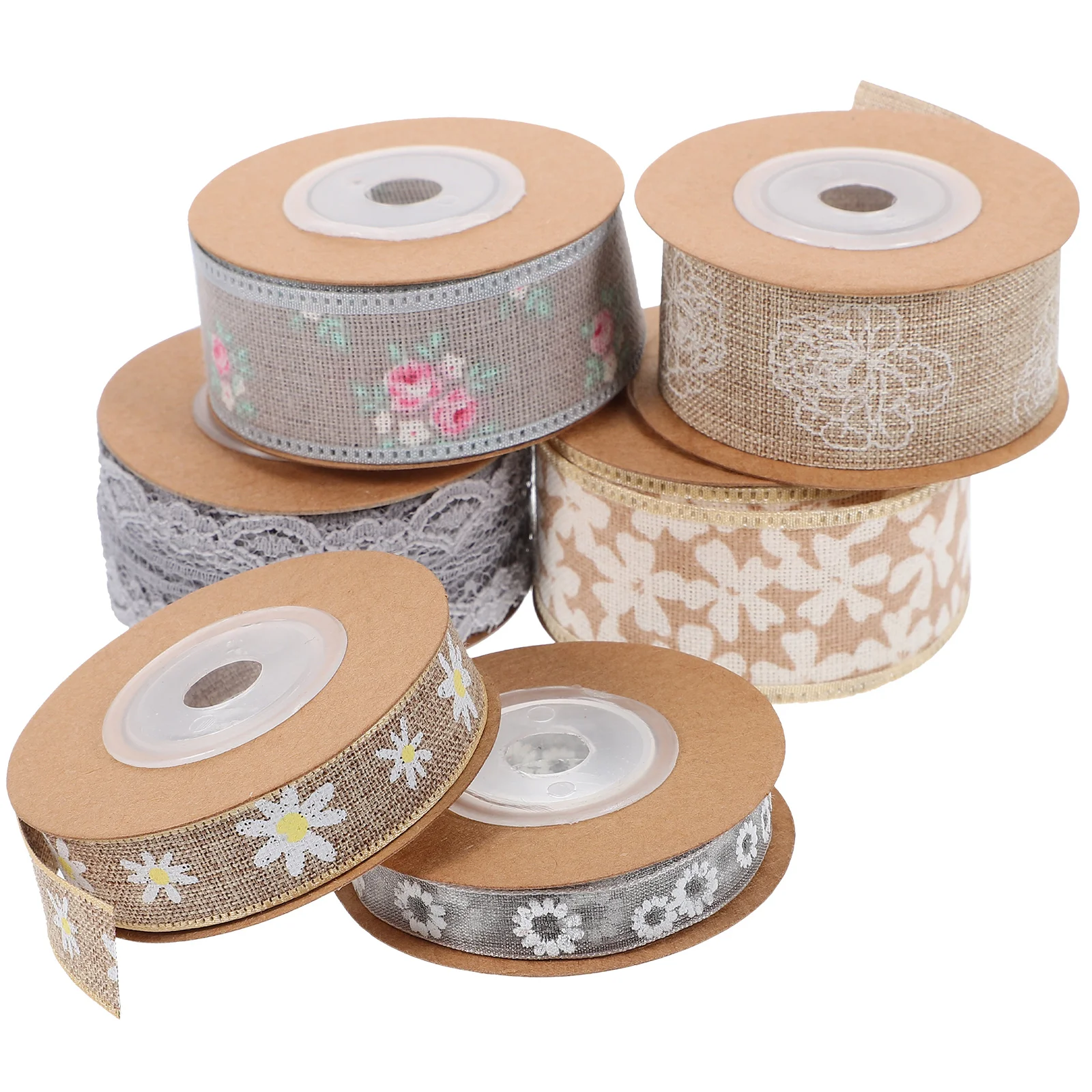 

6 Rolls of Present Box Ribbons Cake Box Packing Ribbons Wrapping Ribbons DIY Ribbons