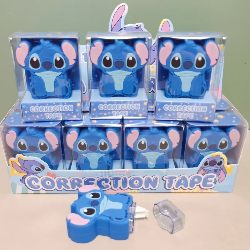 16pcs Disney Cartoon Stitch Doll Correction Tape Lilo & Stitch Cute Mini Correction Tape Student Supplies Stationery