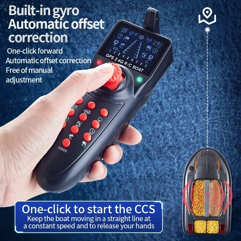 Voice Remote Control Automatic Bait Feeding RC Fishing Boats Fish Detector 500m 3 compartments 4KG Intelligent Cruise Control remote control boat