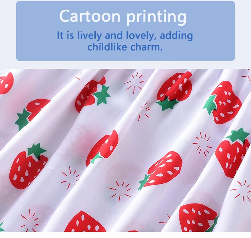 Kleider Sommer für ärmellose süße Print Prinzessin Party Mädchen Kleid Kinder Mädchen Mode Kleidung_voghion.com