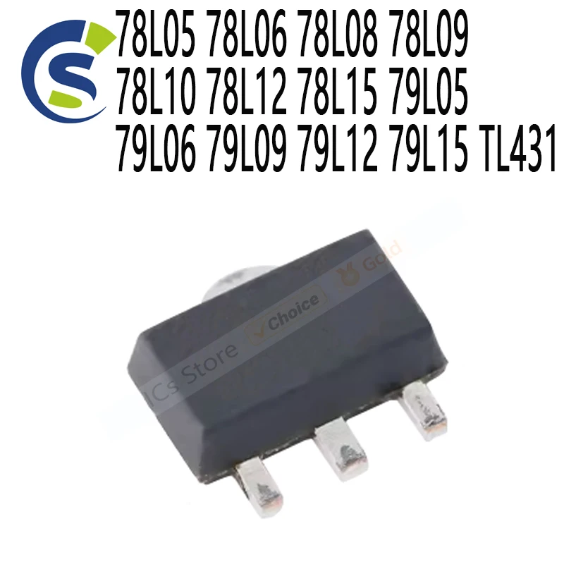 Sot Components 20pcs/lot SOT-89 SMD 3-Terminal Regulators 78L05-79L15 TL431