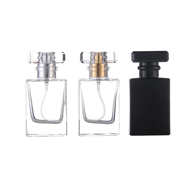 Source 30ml 50ml 100ml Flat Square Portable Perfume Spray Bottle Empty  solid perfume case original tester perfume bottle glass on m.