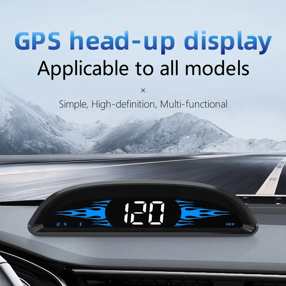 

Universal GPS HUD Head Up Display Car Speedometer On-Board Computer Digital Gauges Auto Electronics Tachometer for All Cars