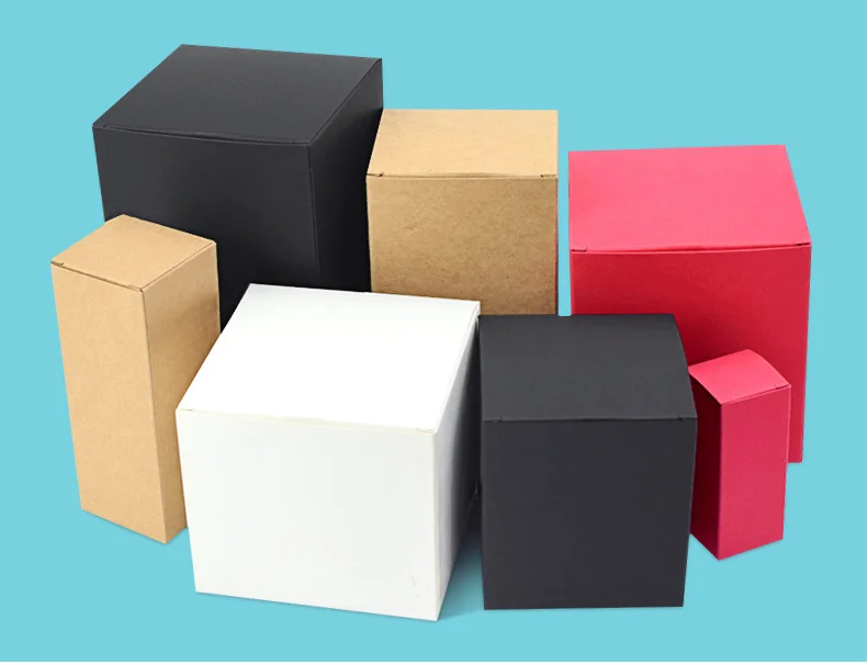 100pcs Brown Kraft Paper Box For Packaging Handmade Soap Packing Box Small Gift Package Party Craft Gift Boxes