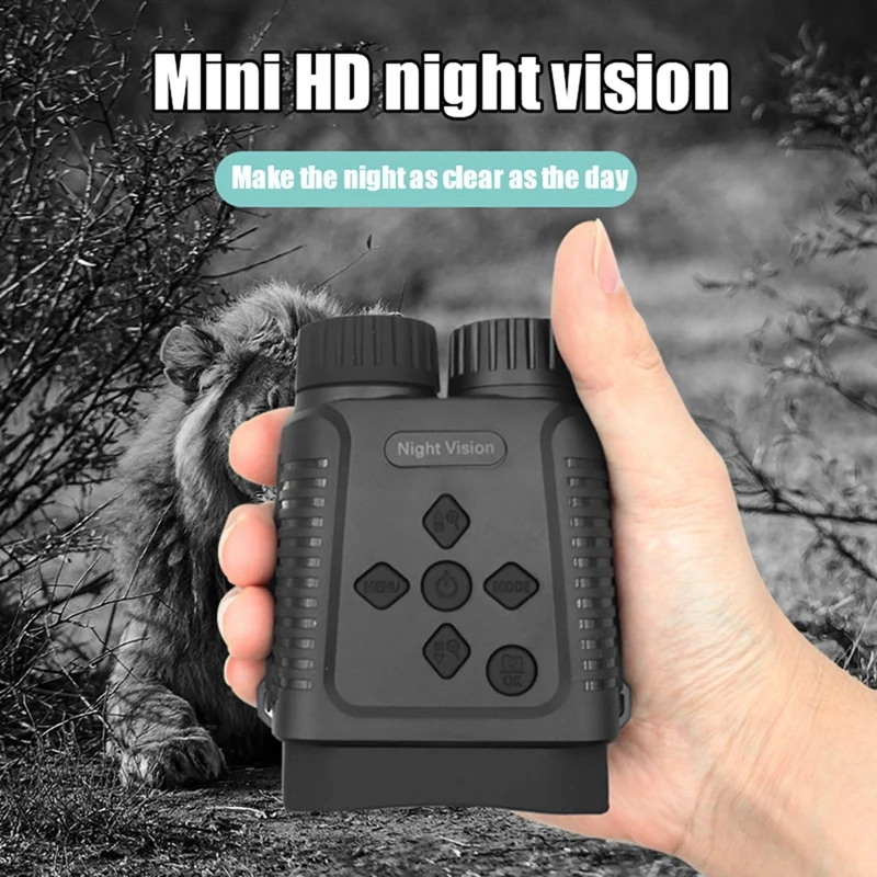 

1Set Mini Night Vision Telescope All Black High-Definition Binocular Infrared Outdoor Night Vision Instrument