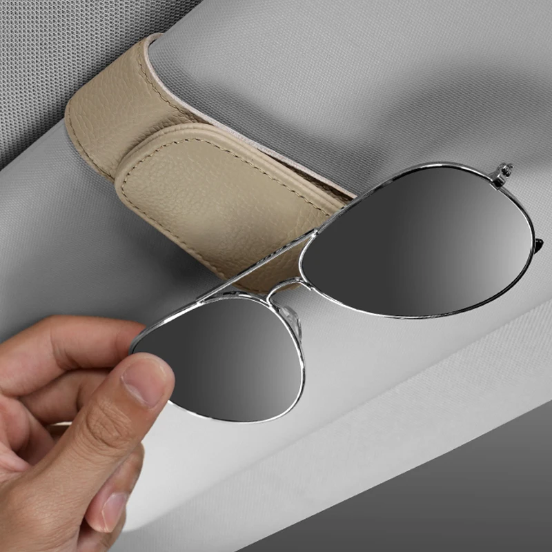 

Universal Car Sunglasses Holder Clips Auto Sun Visor Mount Card Ticket Fastener Eyeglasses Stand Bracket Car Acessories Interior
