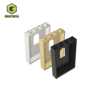 Gobricks Moc 패널 아치형 창문 브릭 부품, 60808 조립 빌딩 블록, 어린이 DIY 모델 장난감, 성인용 선물, 1x4x5