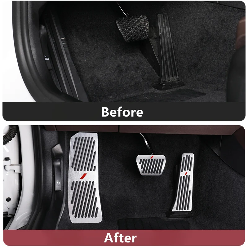 자동차 가속 브레이크 페달 보호 장식 커버 액세서리, BMW X1 X2 X3 X4 X5 X6 3 5 7 시리즈 F10 F02 E90 E70 F15