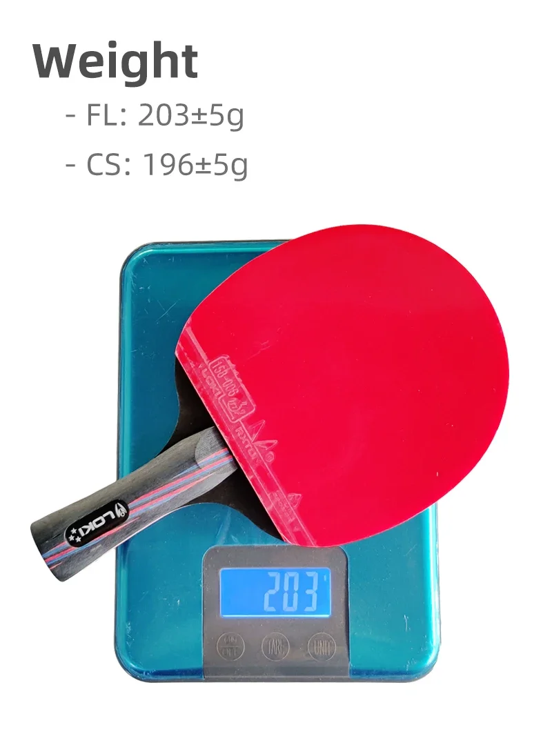 Description Picture 3 of itemLoki X3 Ping Pong Racket Pimples-in Table Tennis Racket with ITTF Rubber 5 Wood Blade Elastic Sponge and Hard Shell Cover